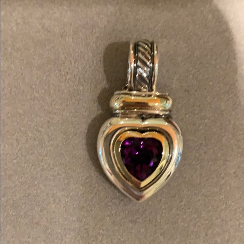 David Yurman Amethyst Heart Enhancer